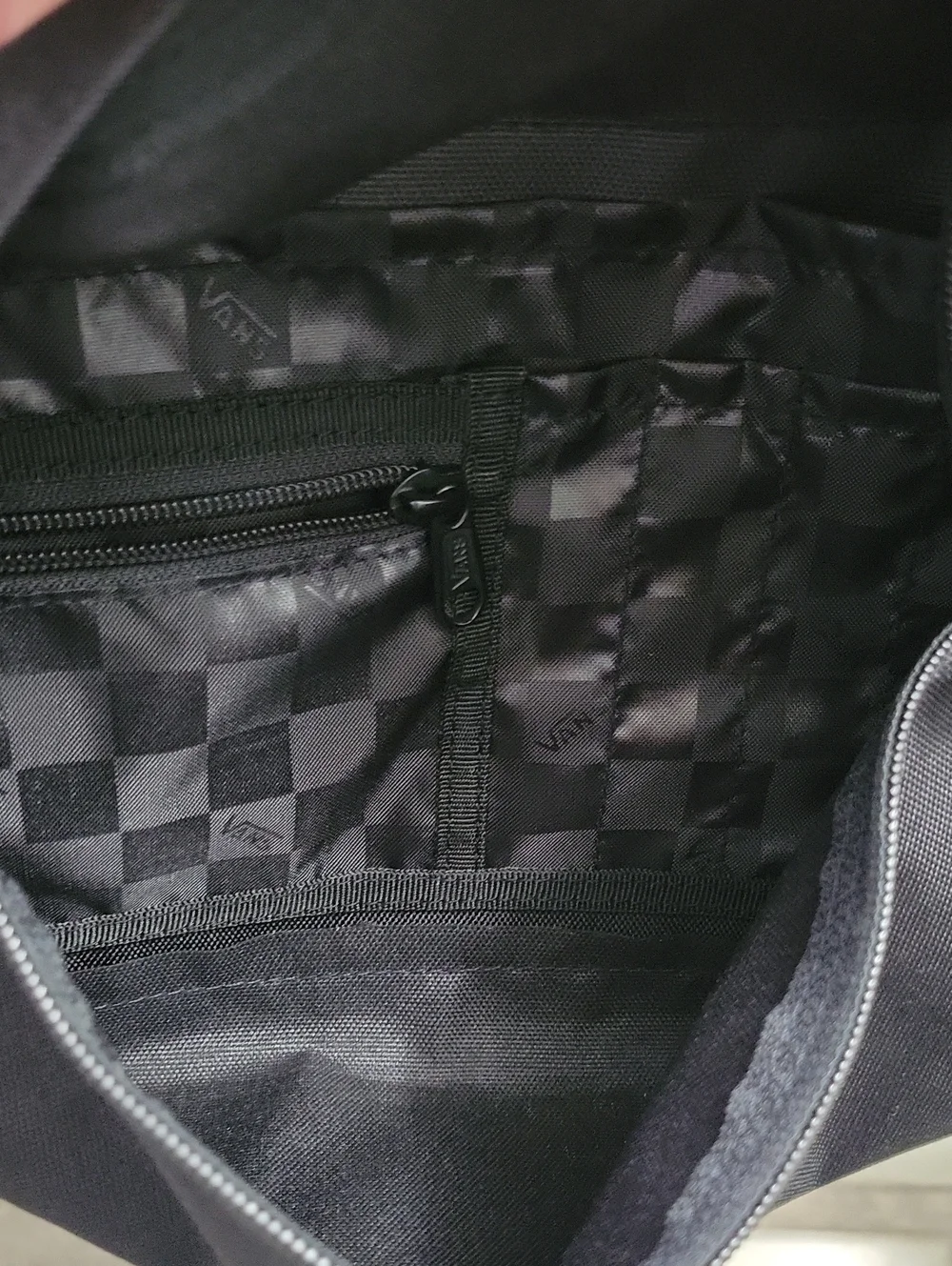 Vans Old Skool Drop V Black Backpack with White Logo Patch
